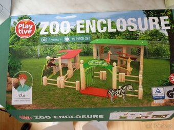 Drevena hracka - zoo enclosure Playtive