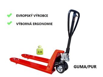 Paletový vozík GUMA/PUR - 2300 kg, evropský výrobce