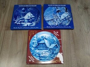 Porcelánové dekorativní talíře ZIMA