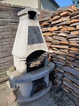 Venkovní betonový krb - 1