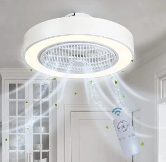 Nové světlo s ventilátorem s ovládáním