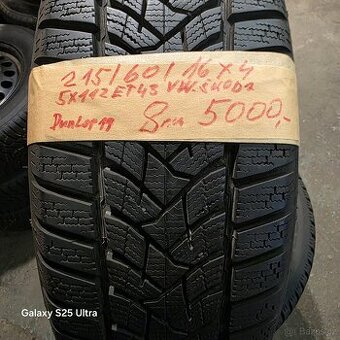 Podam zimní obuté kola na wolsvagen škoda 5×112er46