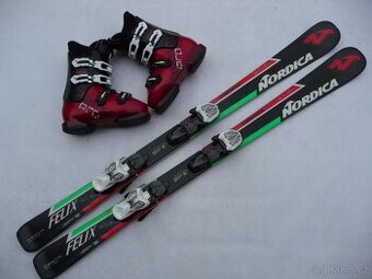 313. Lyže NORDICA - 130 cm + boty TECNO 38 eu - set