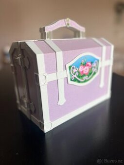 Truhla - zámek - Playmobil růžová