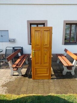 Prodam drevene dvere sire 60cm - vyska 170cm