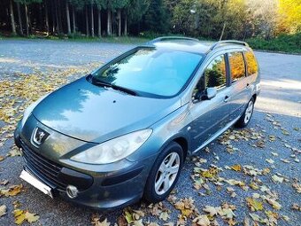 P 307, 1.6 benzín , 170 tis km, bez koroze