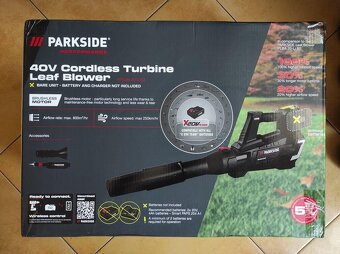 Parkside Aku turbínový foukač listí PPTLBA 40-Li C3