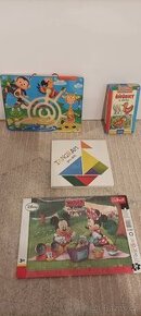 Puzzle, Tangram, dřevěný labyrint, vyšívání