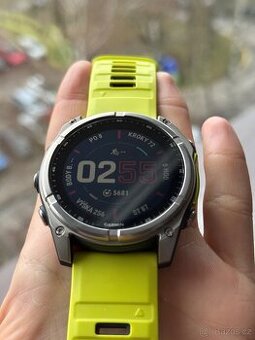 Garmin Fenix 8 51mm Solar Sapphire Titanium Amp Yellow/Graph