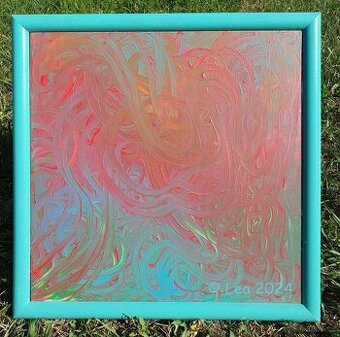 Obraz Ruže pod vreckovkou 2024-nevidomá malířka Lea