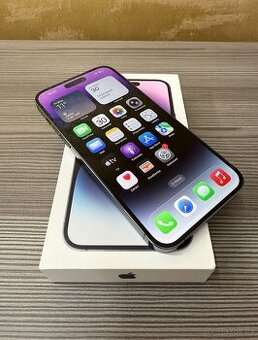 Apple iPhone 14 Pro Max 1TB fialový, komplet, baterie 100%