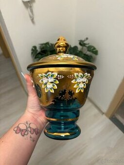 Královský set českého skla: Vysoký smalt & Zlato