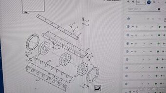 Plechy odmítacího bubnu pro New Holland cx