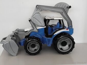 VELKÝ traktor se lžící - jako nový, jen vystavený na poličce