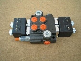Rozvaděč hydraulický dvousekiový s elektrickým ovládánim