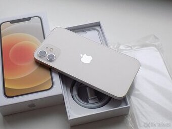 Apple iPhone 12 128GB Bílý - ZÁRUKA 12 MĚSÍCŮ - 100% BATERIE