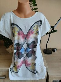 Dívčí triko s motýlkami