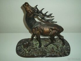 hliníková replika bronzové sochy jelena - 1