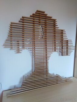 Luxusní dřevěná dekorace - strom 1m x 1m