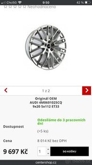 Kola audi 235 45 R20