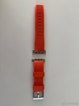 Apple Watch Nomad Rugged Strap Orange/Silver