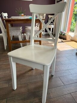 4x IKEA INGOLF bílá židle