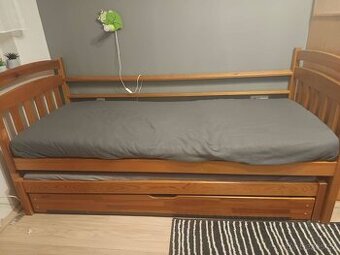 Postel 2 lůžka + úložný šuplík
