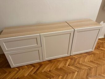 Ikea Besta - dekor bílá a bříza