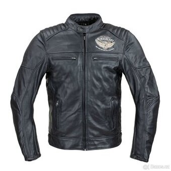 Kožená motobunda W-TEC Black Heart Wings Leather Jacket XL