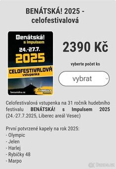 2x lístek na Benátskou noc