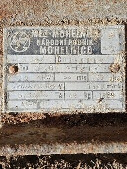 Elektromotor 2,2kw 1440 otáček