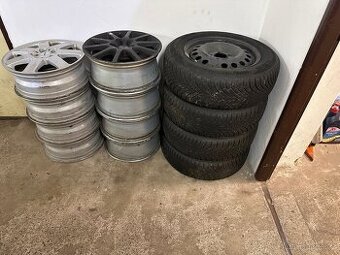 Alu kola 5x110 r16 + zimní pneu NEXEN 195/65/15