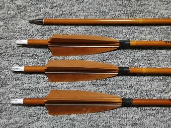 6 KS klasických šípů na lukostřelbu, 80cm karbon, nové