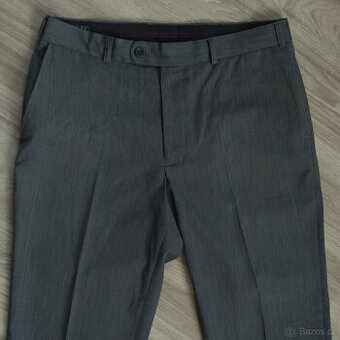 C&A Canda šedé pánské kalhoty s puky vel. 50