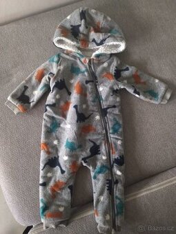 Dinosauří fleecová kombinéza vel. 74