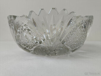 Mísa průhledná broušená