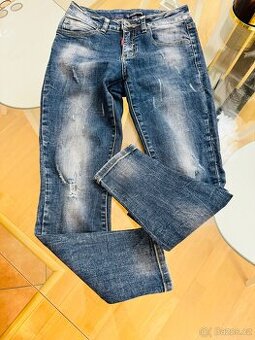 Boyfriend dámské džíny XS Miss bonbon