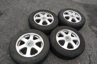 5x100 Alu kola 195/65 R15 Zimní pneu Škoda Octavia VW Golf