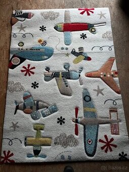 DĚTSKÝ KOBEREC Letadla, 120/170cm