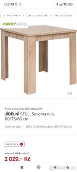 Konstrukce,nohy ke stolu dub sonoma