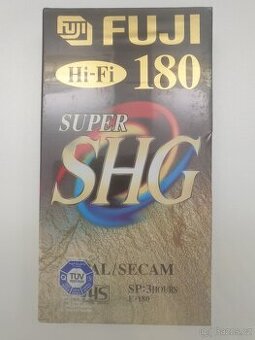 10x nová VHS videokazeta FUJI SHG E-180 HiFi v kartonu