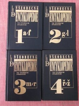 Všeobecná encyklopedie ve čtyřech svazcích 1-4.