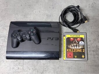 - PS3 Sony Super Slim 500GB Cech-4204A hra Killzone2 -