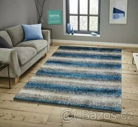 Nový tkaný koberec Resital 160x230 cm šedo modrý