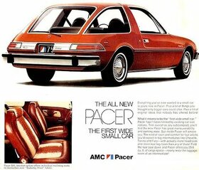 AMC Pacer 1975 - jeden z prvních vyrobených