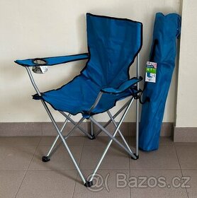 1-3x skládací campingová židle, nosnost 102 kg, NOVÁ