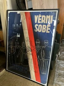 Veliky valecny reklamni plakat Verni Sobe