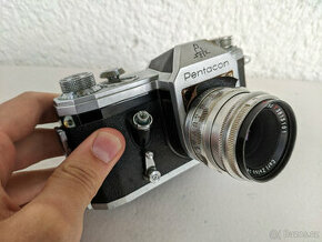 Fotoaparát Pentacon Z1 + Carl Zeiss Tessar 2,8/50 T