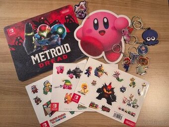 Nintendo Switch merch sbírka + plakáty