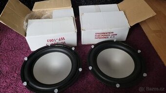 Subwoofer basove reproduktory 10" 25cm 2kusy - 1
